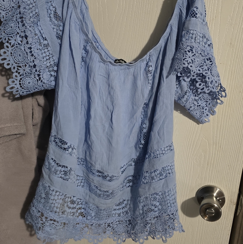 Charolette Russe off the shoulder blouse